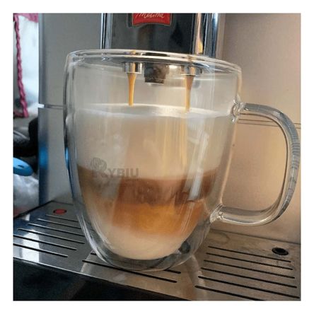 Taza Resistente de Doble Capa en Color Transparente