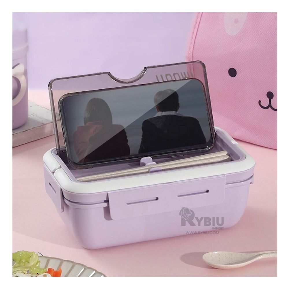 Taper Lunch Box de 1100 ml con Cubiertos en Tono Morado Taper Lunch Box de 1100 ml con Cubiertos en Tono Morado