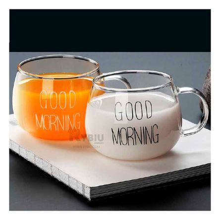 Taza para Latte de Color Transparente Y+Stickers Taza para Latte de Color Transparente Y+Stickers