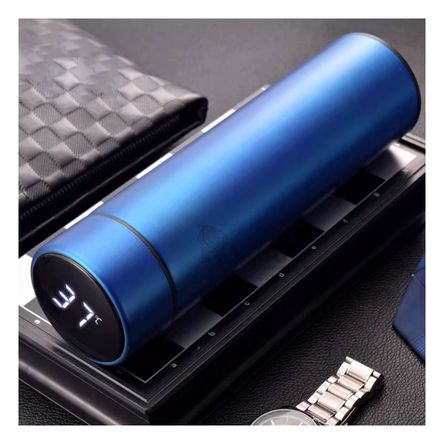 Termo Elegante y Versatil de Color Azul Y+Papel de Regalo