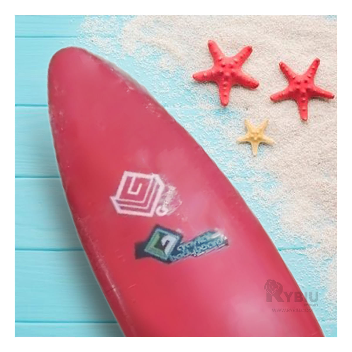 Tabla de Surf Ideal para la Playa de Color Rojo