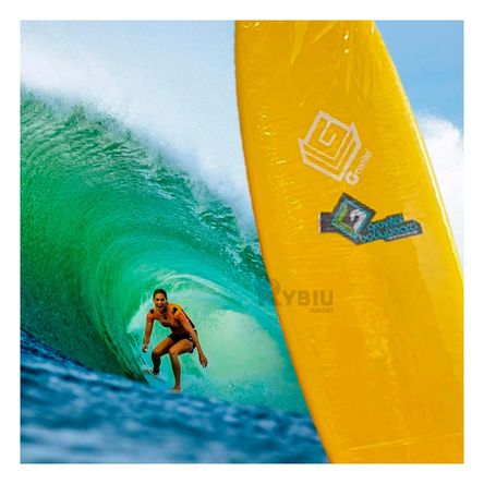 Tabla Hidrodinamica para Surfistas en Amarillo Y+Stickers Tabla Hidrodinamica para Surfistas en Amarillo Y+Stickers