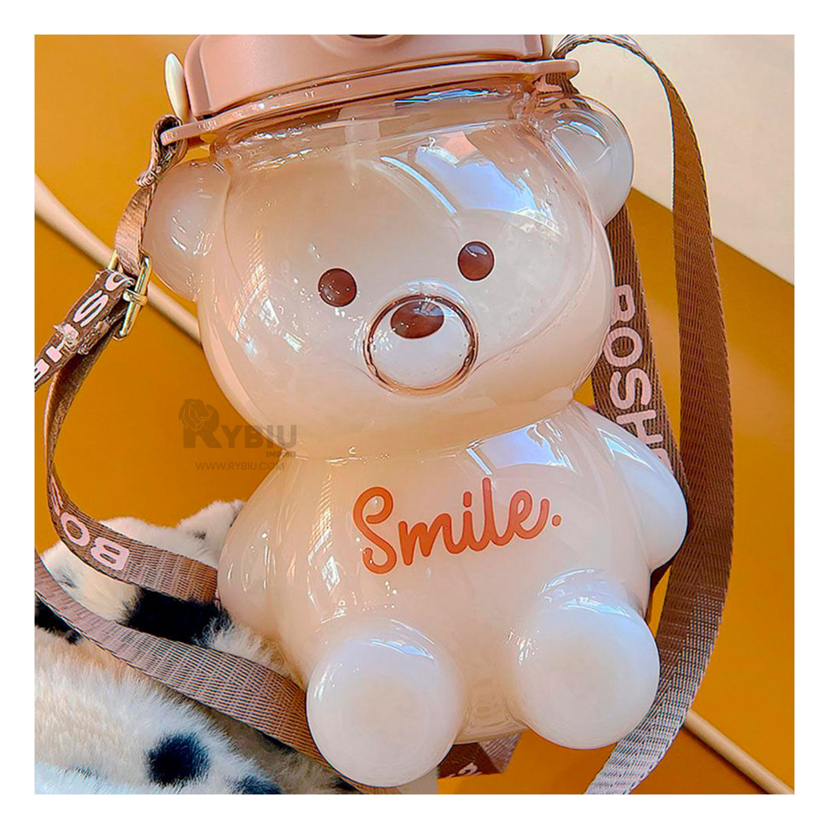 Tomatodo de Oso Smile en Tono Marron Y+Papel de Regalo