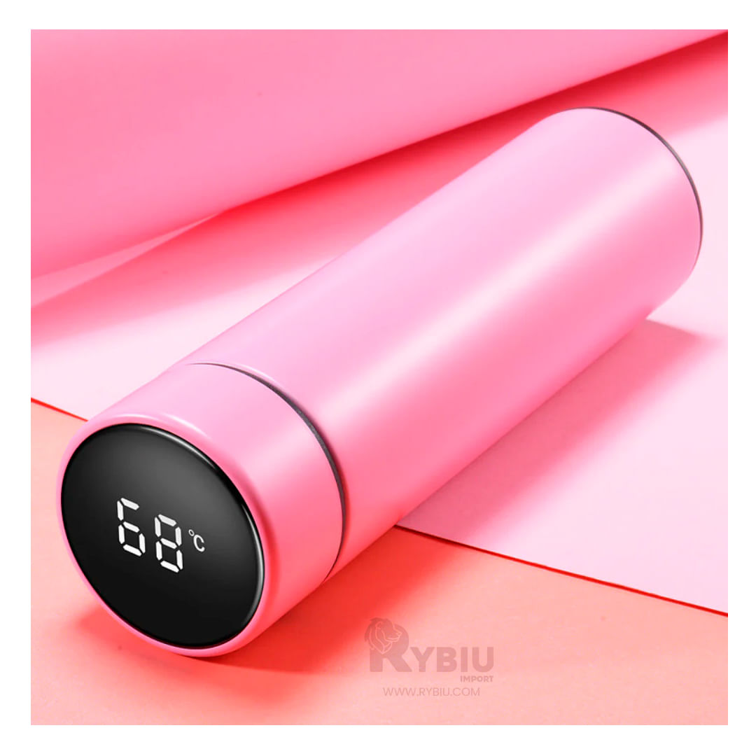 Termo Practico y Resistente en Color Rosado Y+Agendita