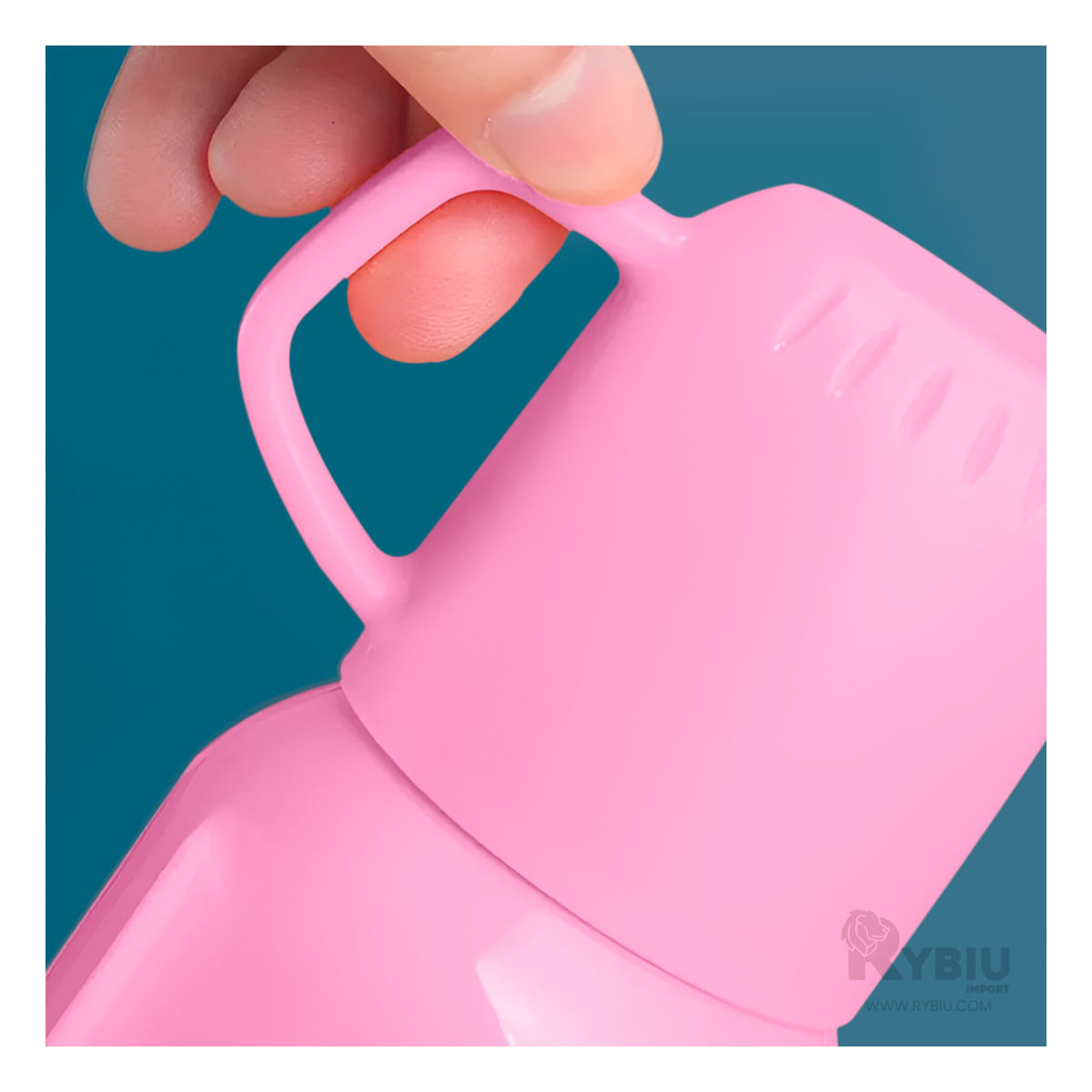 Termo Útil en un Atractivo Color Rosado Y+Stickers