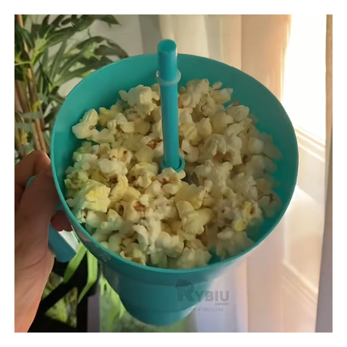 Vaso para Drinks Verde Agua Y+Stickers