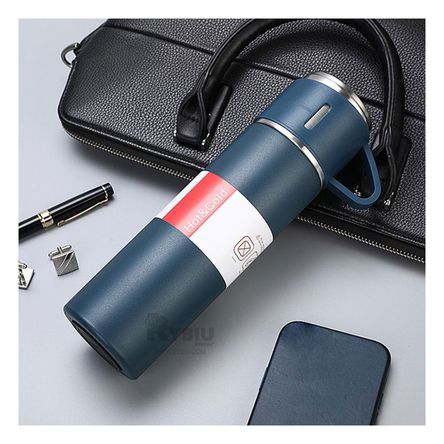 Termo Practico y Resistente en Color Azul Y+Agendita Termo Practico y Resistente en Color Azul Y+Agendita