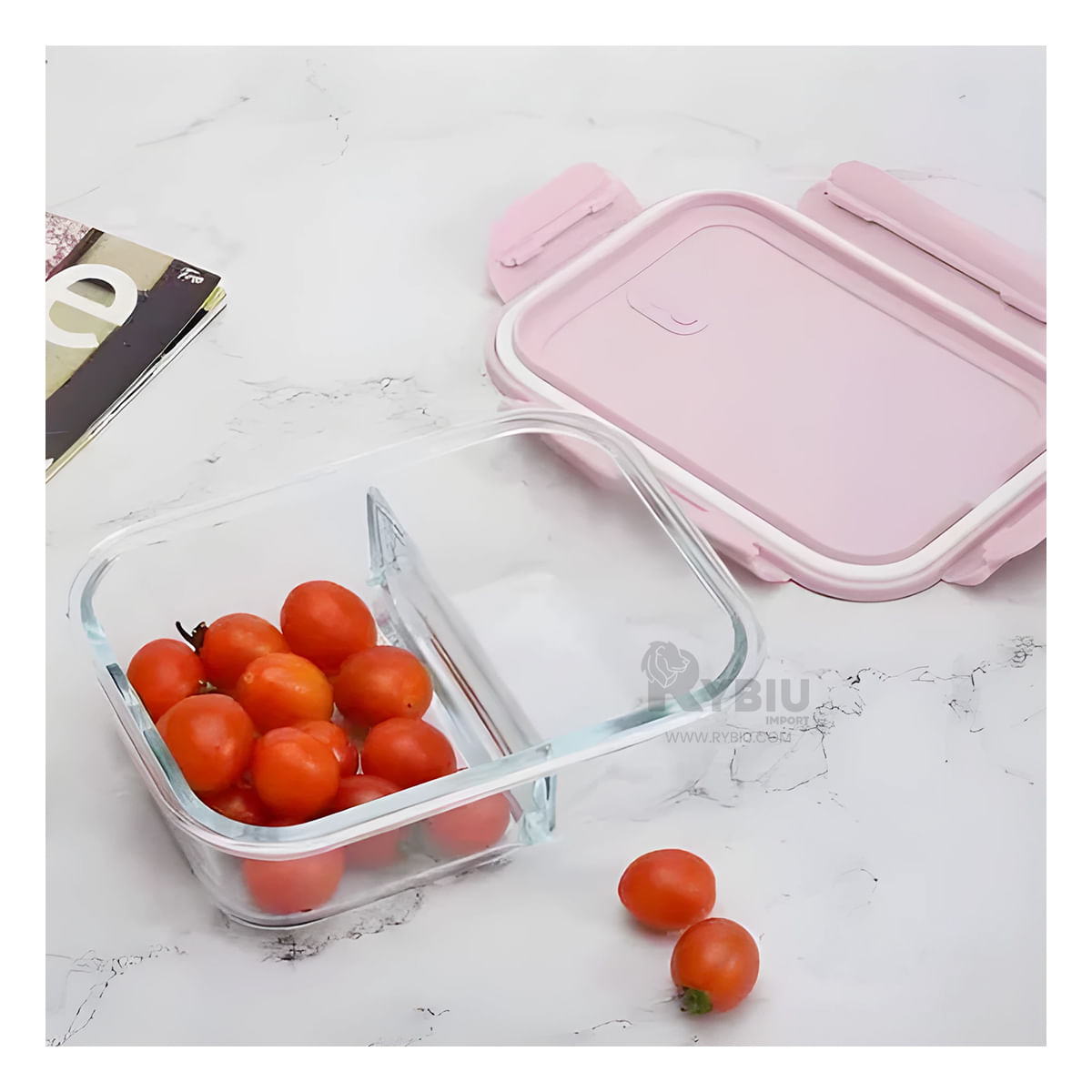 Taper Ergonomico con Tapa de Color Rosado Y+Papel de Regalo