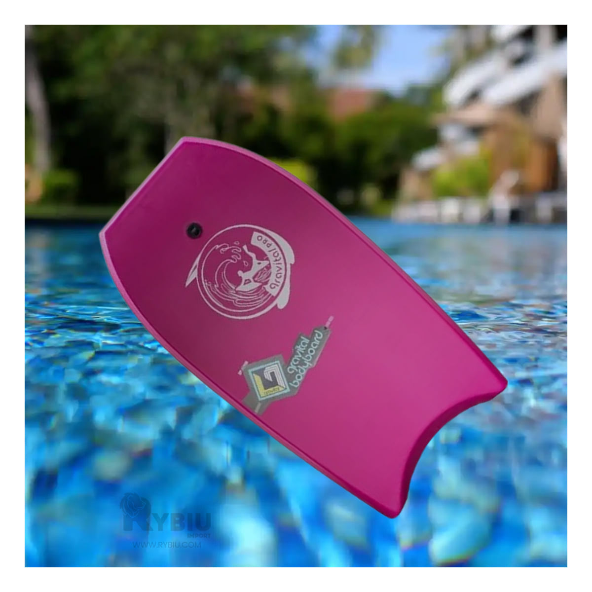 Tabla Manejable de Surf en Color Morado Y+Stickers