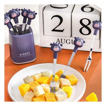 Tenedor Inoxidable de Diseño Toro Y+Stickers Tenedor Inoxidable de Diseño Toro Y+Stickers