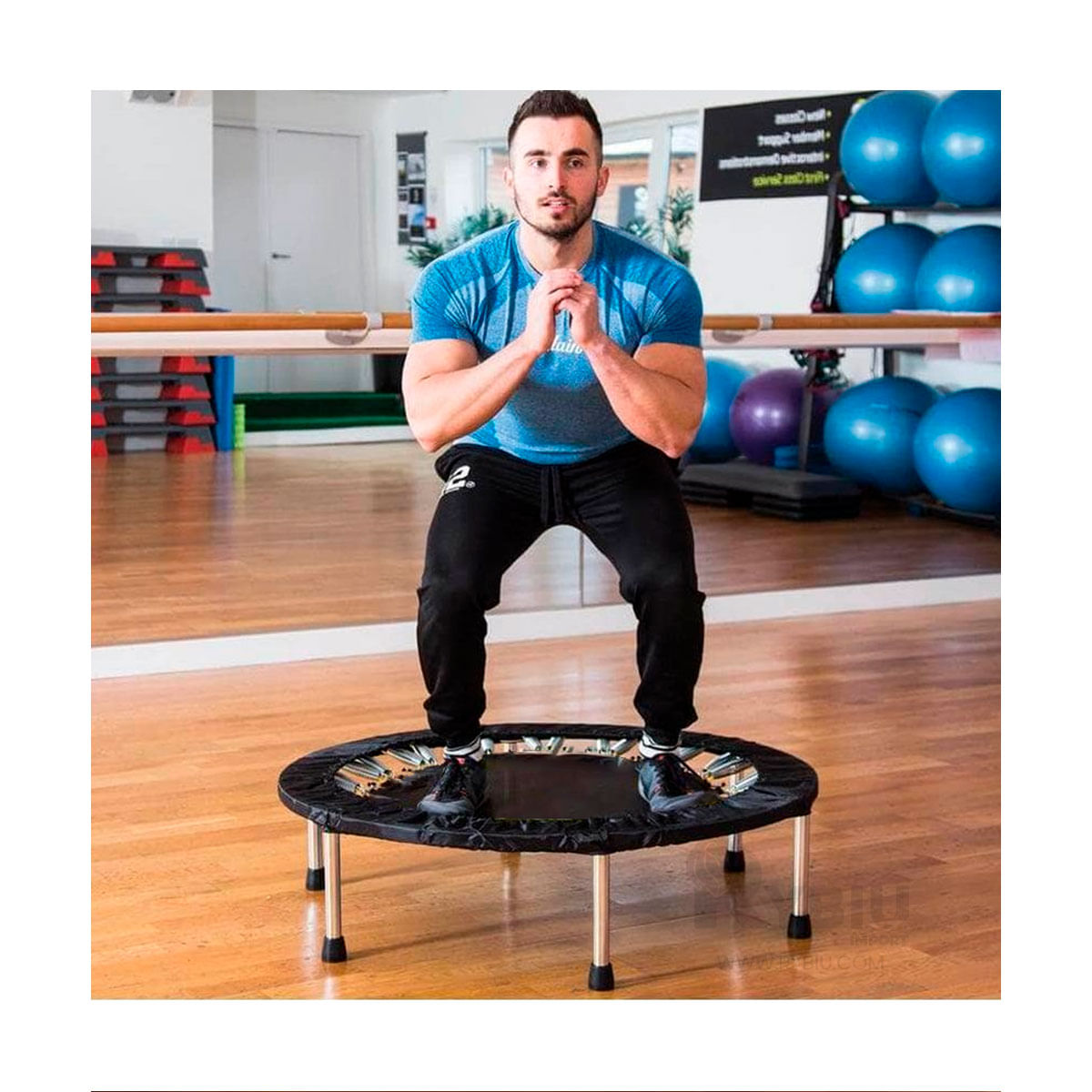 Trampolin Fitness Resistente y Duradero Talla M en Negro