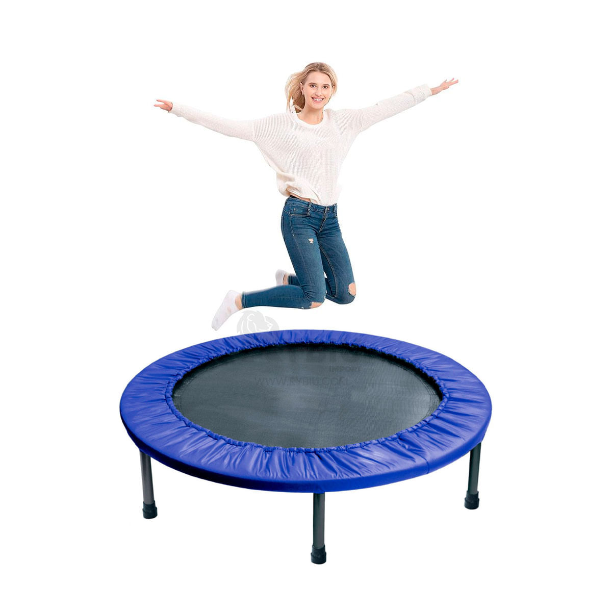 Trampolin Work Out Portatil Unisex en Azul Y+Agendita