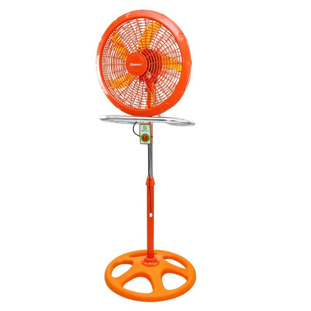 VENTILADOR 18""  DE 5 ASPAS,  3 EN 1 BOSSKO BK-8223VI NARANJA