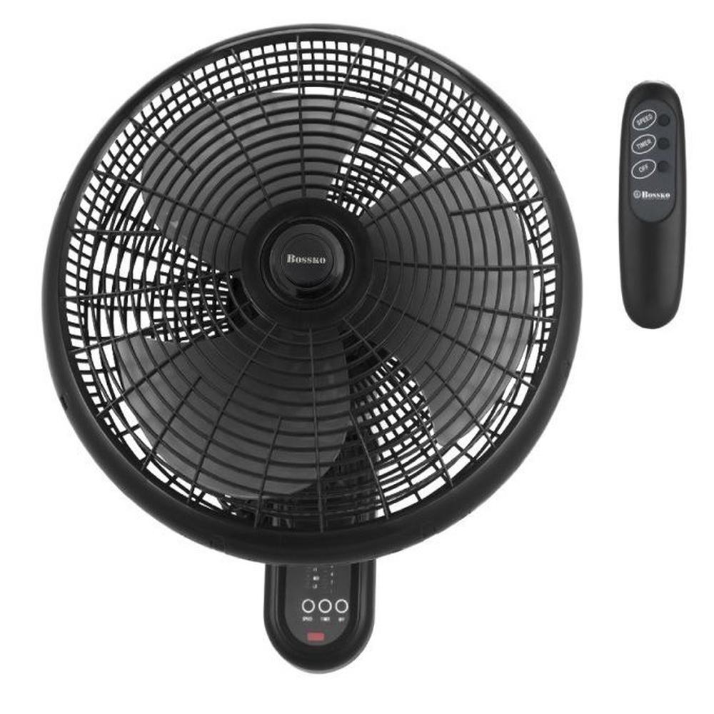 Ventilador De Pared Bossko BK-8210PD con control remoto