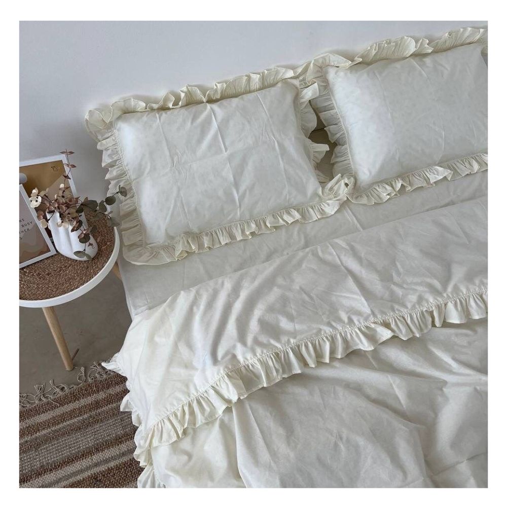 Funda plumón booms 100 % algodón bramante queen ivory 200 hilos Lima Tienda