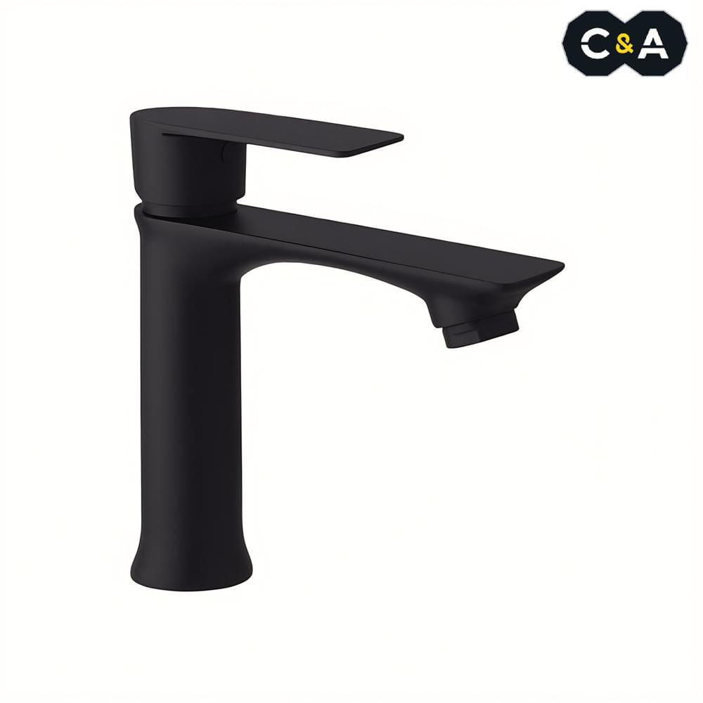 Llave para lavatorio Pesado Negro Mate C&A