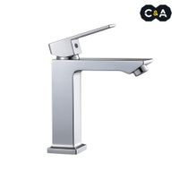 Llave para lavatorio Cuadrado Pesado Cromado C&A