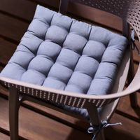 Cojín Decorativo Poliéster Gris Claro Orange para Silla de 40x40cm