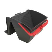 Cubeta Plástica 12 Litros Pinceis Atlas Negra con Accesorios de Pintura