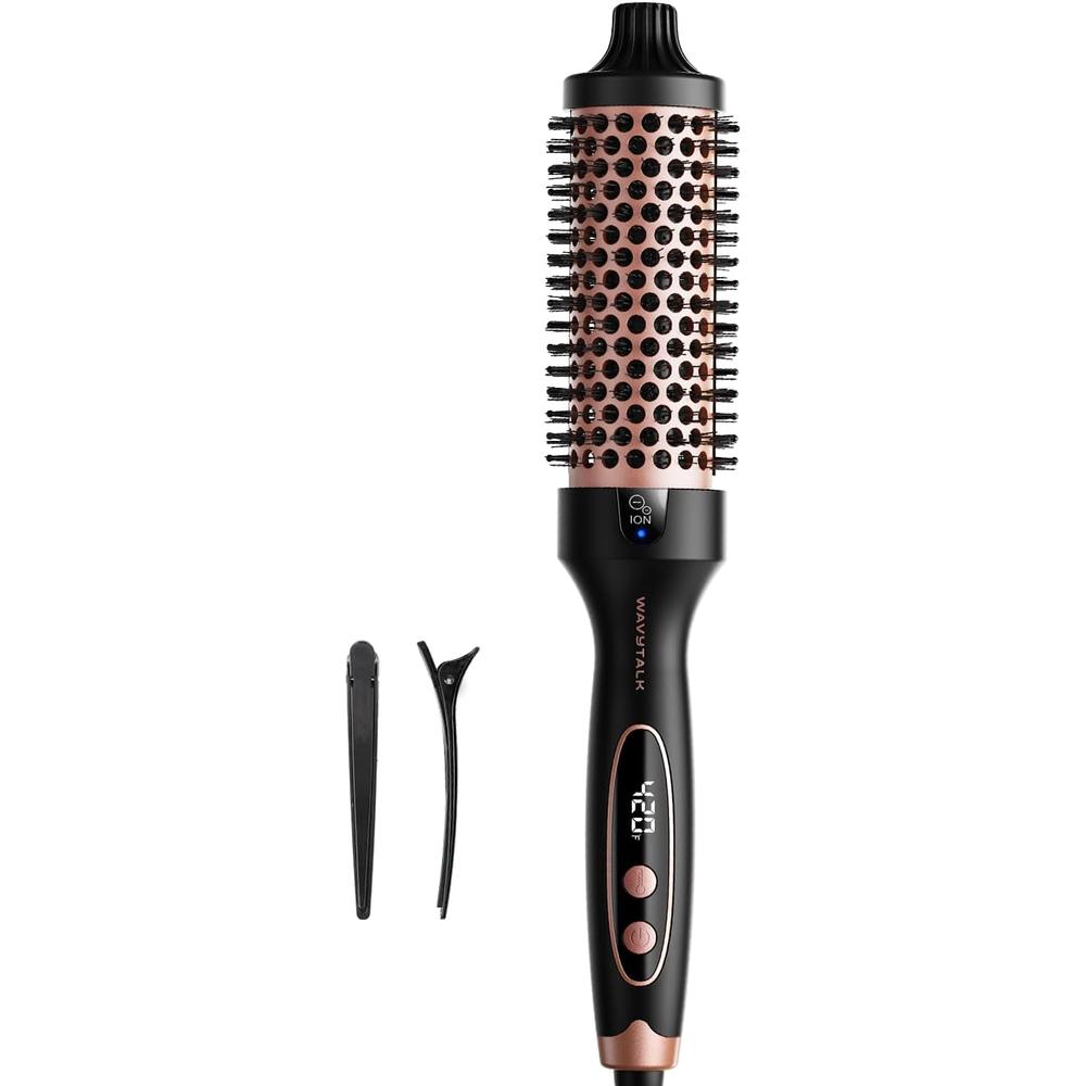 Wavytalk Cepillo Térmico 1.5” Turmalina con Iones y Control de Calor