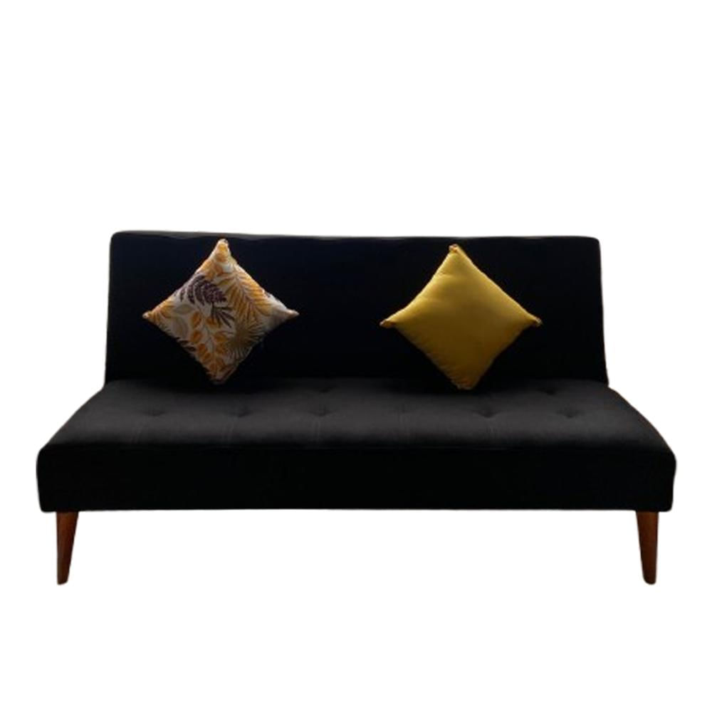 Sofá Cama Modelo Futón Negro Dos Plazas iMUEBLES