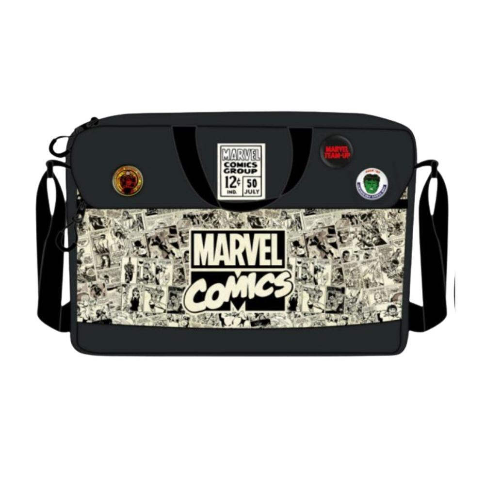 Marvel Comics Maletin Escolar Multicolor – Superheroes clasicos, estilo retro