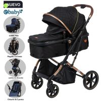 Coche Cuna Moisés de Lujo SATURNO EB126-1 Negro