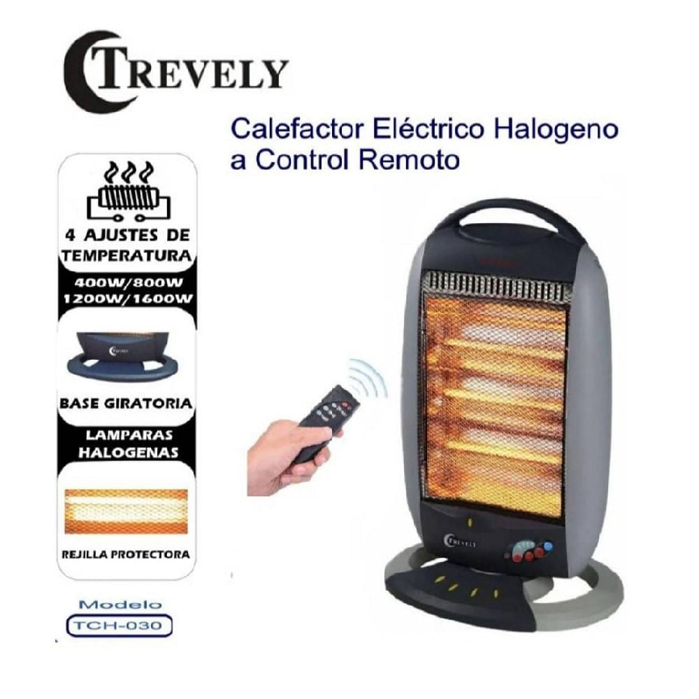 Calentador Halógeno con Control Remoto TCH-030 TREVELY