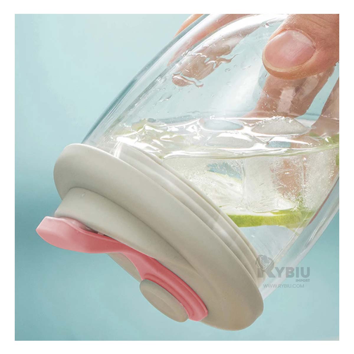 Vaso Versatil en Tapa Plomo con Rosado Y+Papel de Regalo