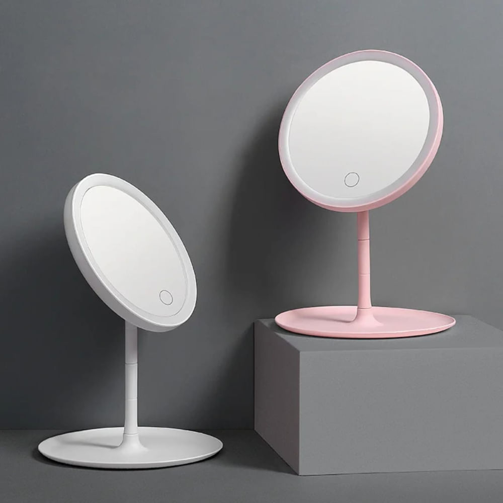 Espejo para Maquillaje con Luz LED Redondo con Encendido táctil