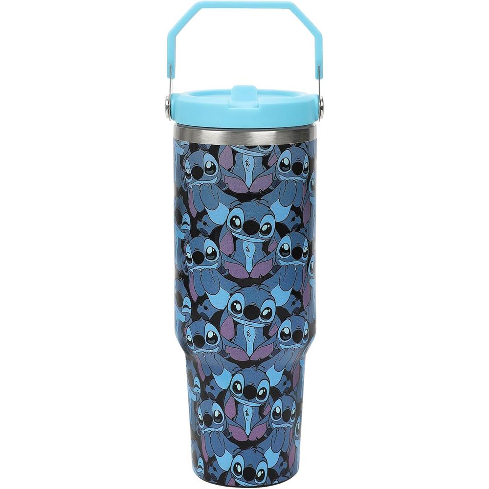 Bioworld | Vaso de acero inoxidable con asa de Stitch | 40 OZ