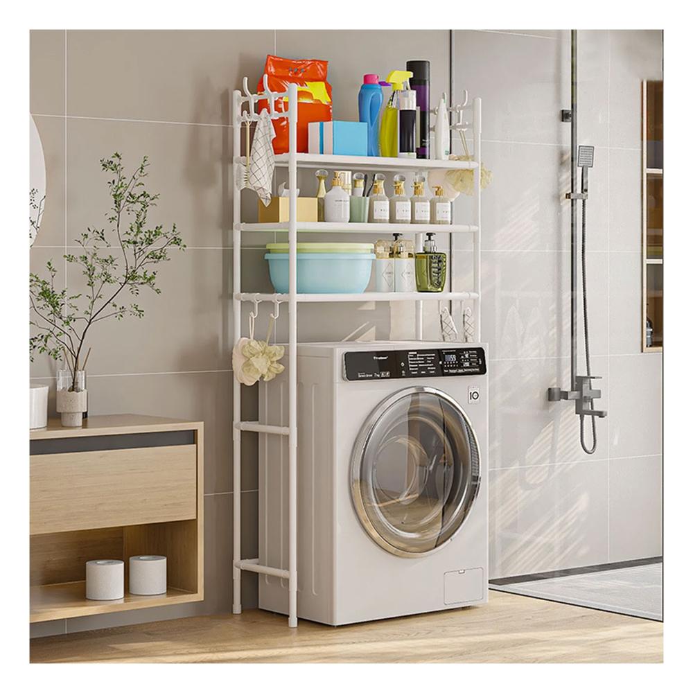 Estante Organizador Lavadora Secadora Codos 3 Niveles Blanco
