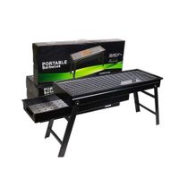 Parrilla A Carbon Plegable Portatil Camping Playa Paseo 60cm