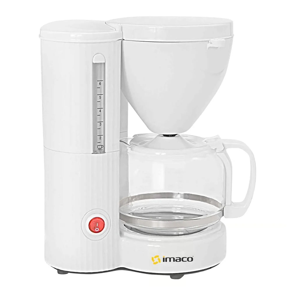 Cafetera Eléctrica IMACO ICM608 6 a 8 Tazas Blanco