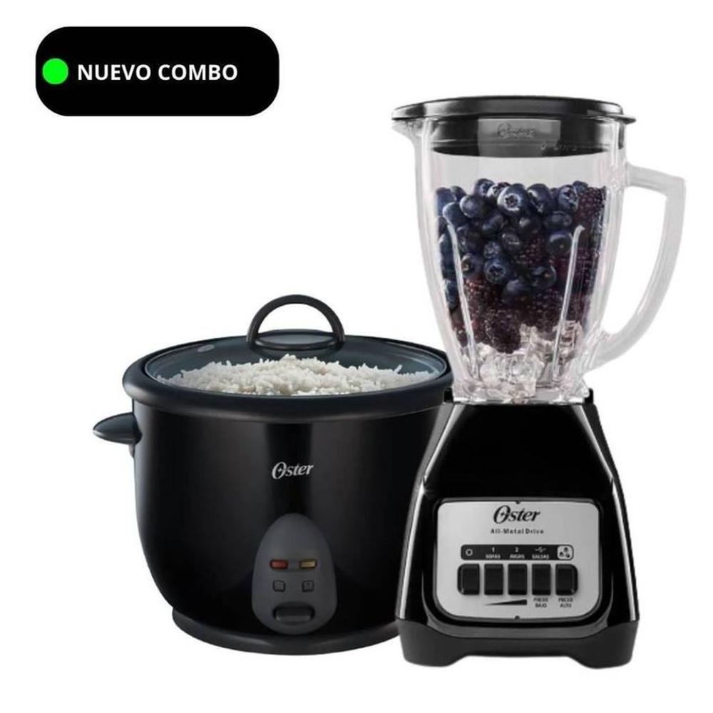 Combo Oster Licuadora 2V BLSTKAGBPB + Olla Arrocera 1.8 Litros 1700B