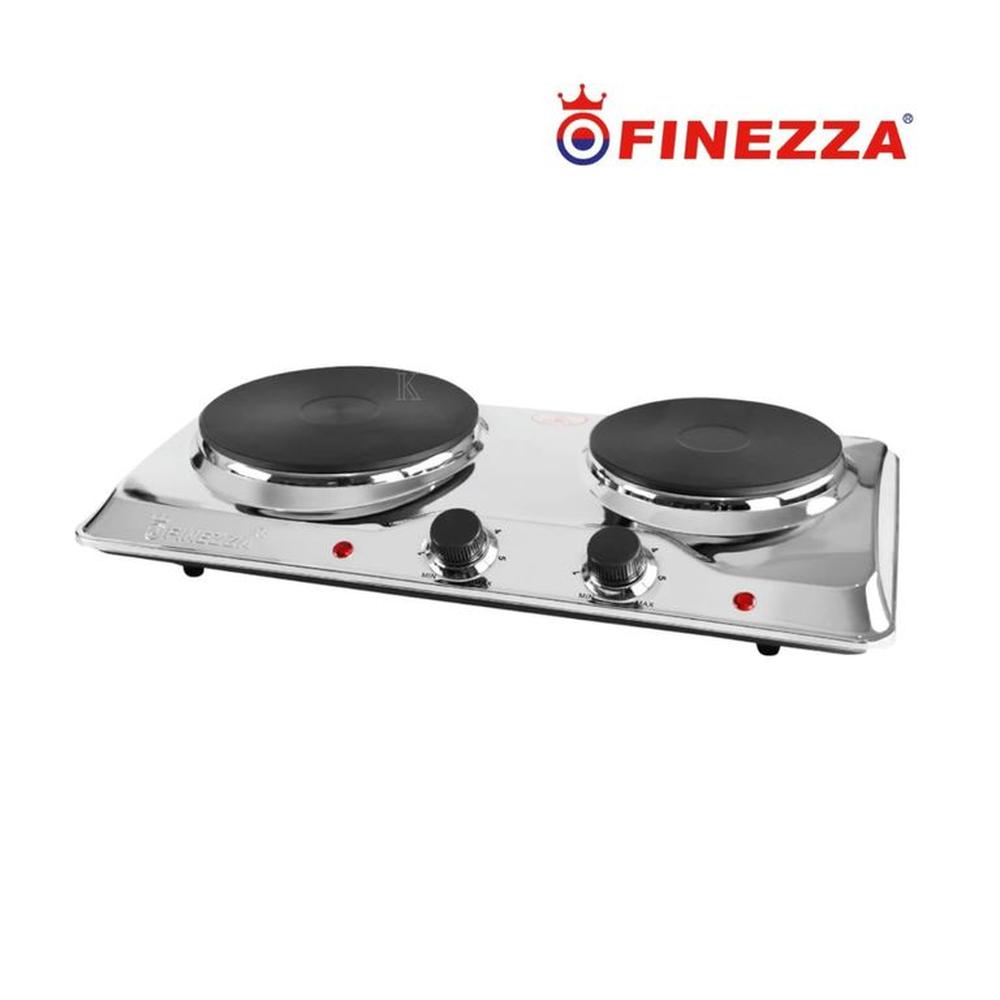 COCINA ELECTRICA ACERADA 2 HORNILLAS FINEZZA