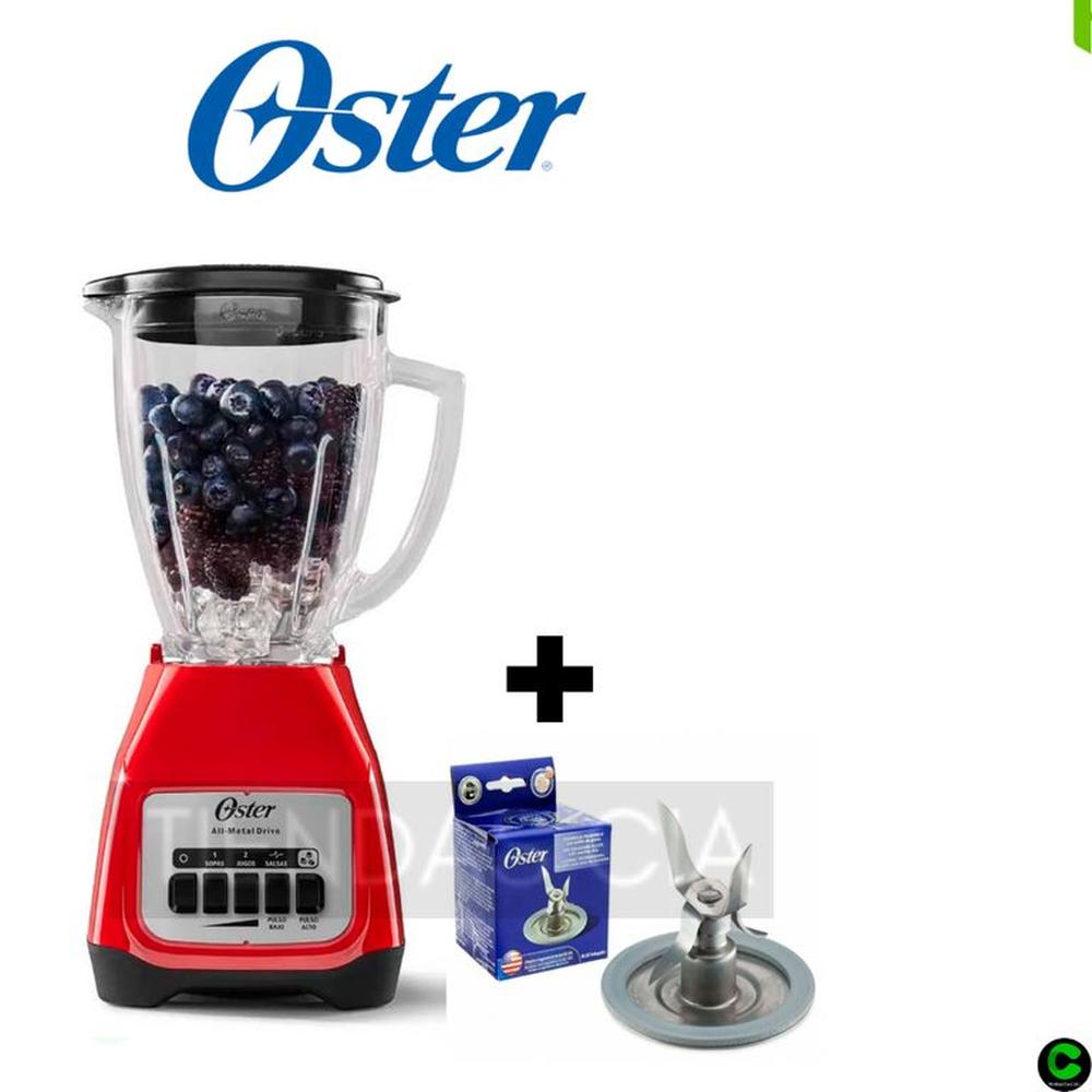 Licuadora 2 velocidades Oster  BLSTKAG-RPB -ROJO + CUCHILLA
