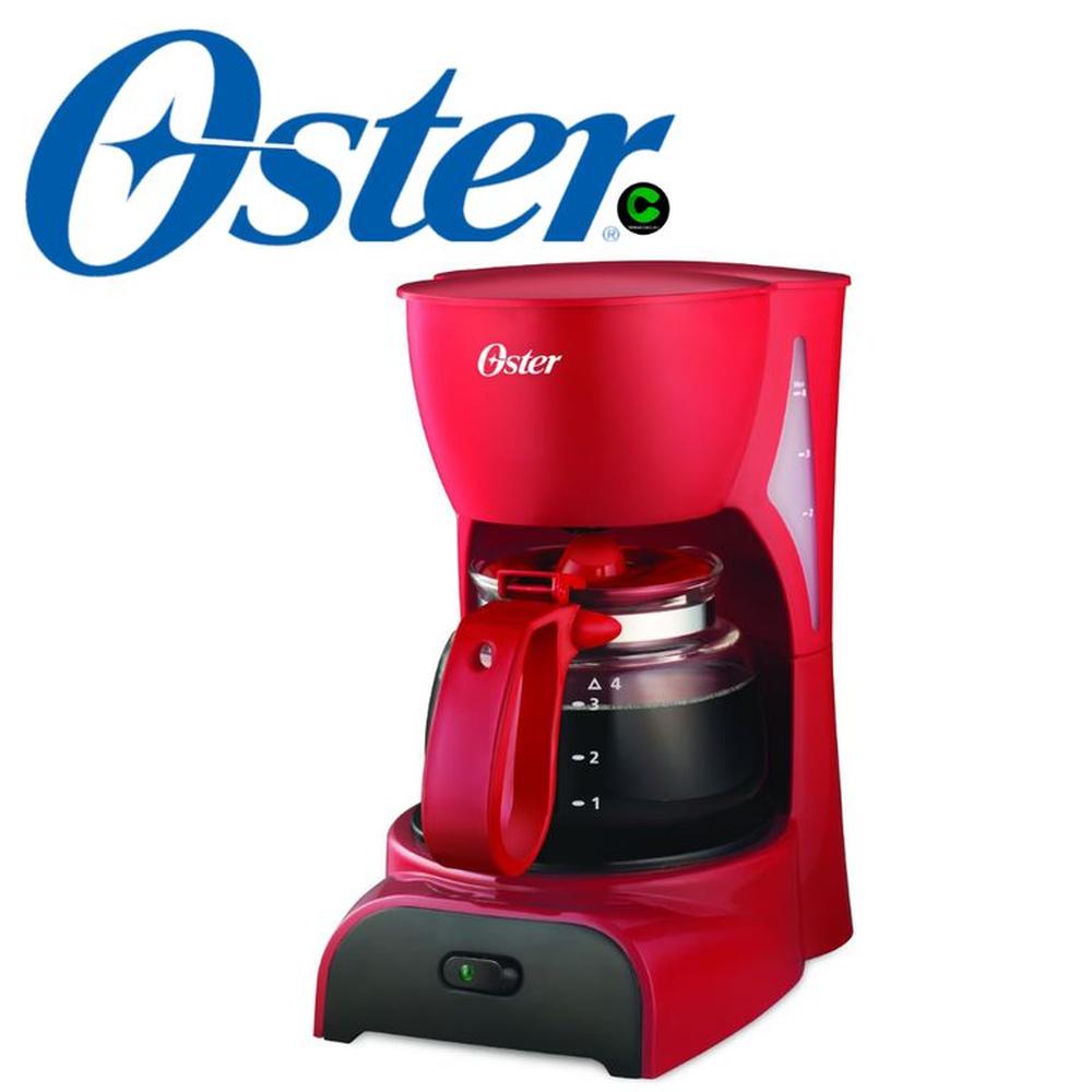 Cafetera oster bvstdcdr5r de 4 tazas - rojo
