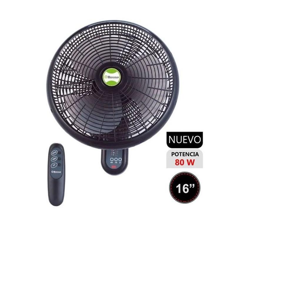 Ventilador De Pared Bossko 16 con Control Remoto BK-8210PD