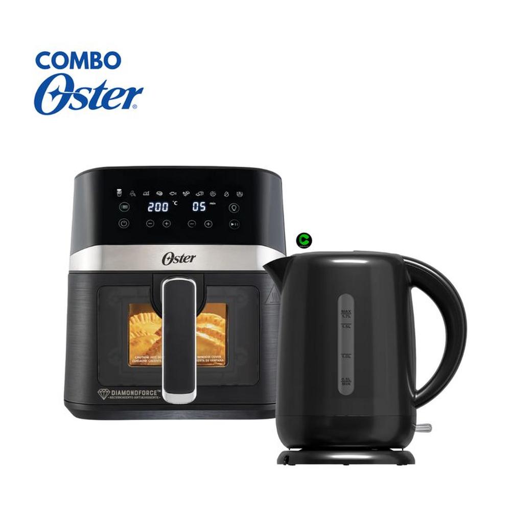 Combo Oster Freidora 4L CKSTAF40WDDF y Hervidor