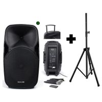 Combo Parlante Activo PHA15AL Recargable +TRIPODE SPS502M