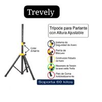 Trípode Para Parlante TREVELY PAT-70 -Acero - 60k