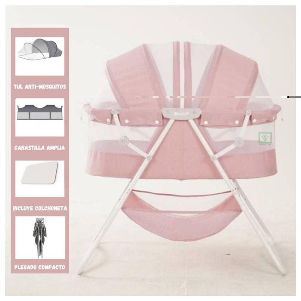 Cuna Portátil Plegable Para Bebé »DOLLY» PINK