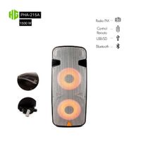 PARLANTE ACTIVO HALION PHA-215A DOBLE 15 2UHF MIC ACDC