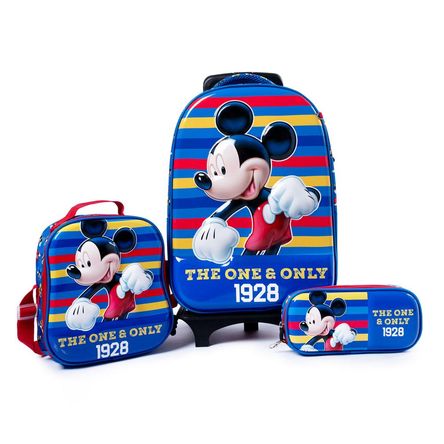 Set Mochila Con Rueda+Lonchera+Cartuchera Pionier Niño Alesio_Disney O/S