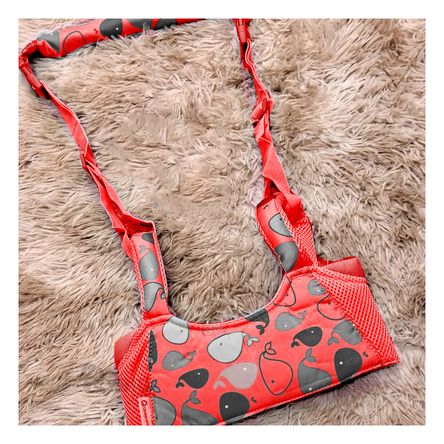 Arnes Andador Caminador para Bebe Diseño Ballena en Rojo