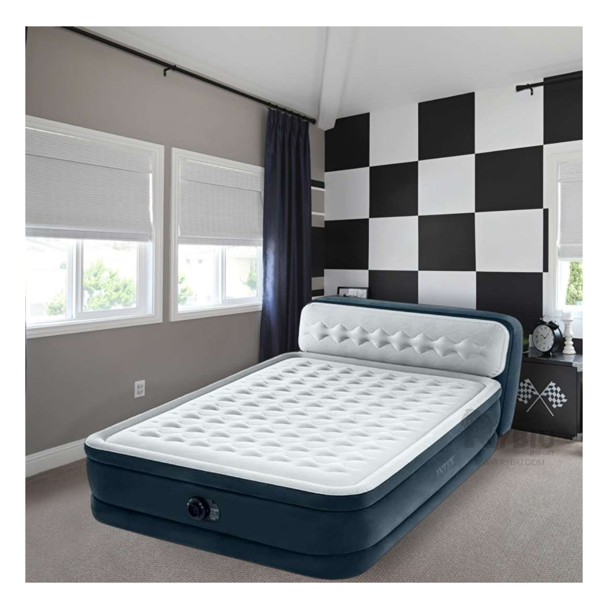 Cama Ergonomica de 2 1/2 Plazas Blanco Y Papel de Regalo