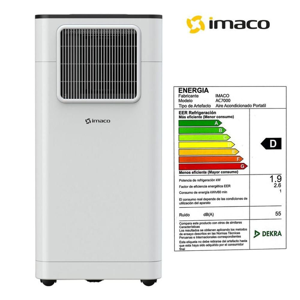 Aire Acondicionado Portátil Imaco Digital 6500BTU