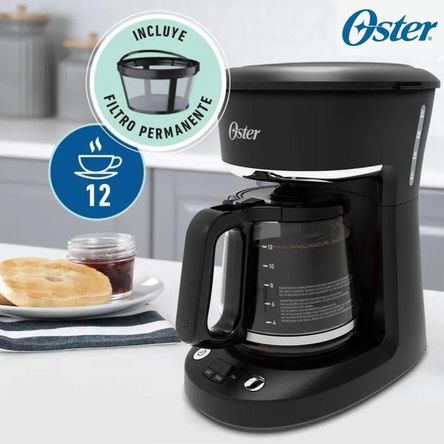 Cafetera Programable Oster 12 Tazas con Auto Apagado BVSTDCP12B – 900W