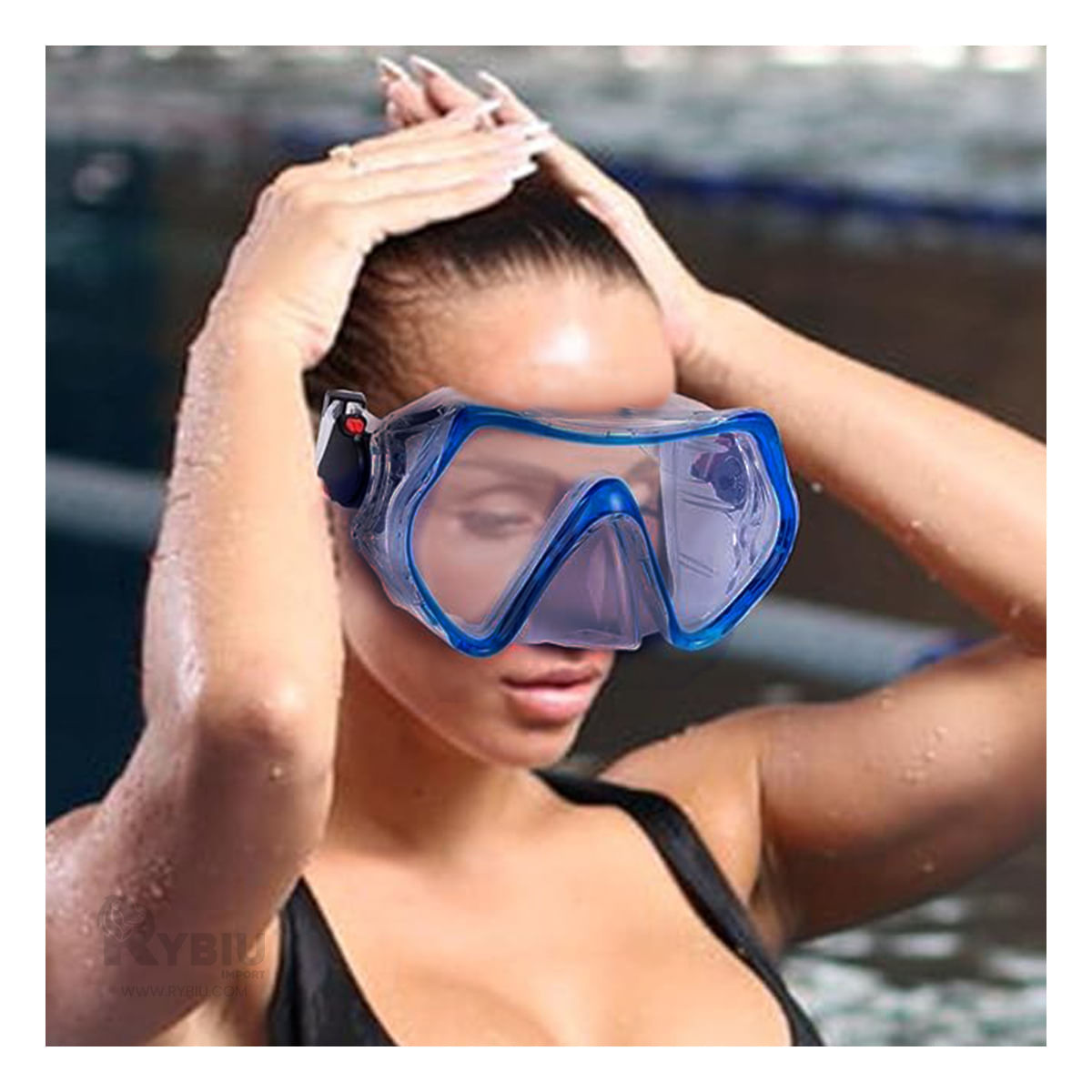 Lentes de Buceo Duradero y Funcional en Color Azul